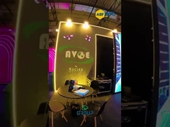 P3.91 3840Hz Exhibición LED de alquiler al aire libre con pantalla a todo color gabinete curvo 500x500mm