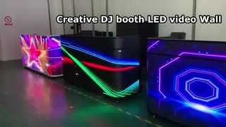 Pantalla de cabina de DJ de pared de video LED creativa